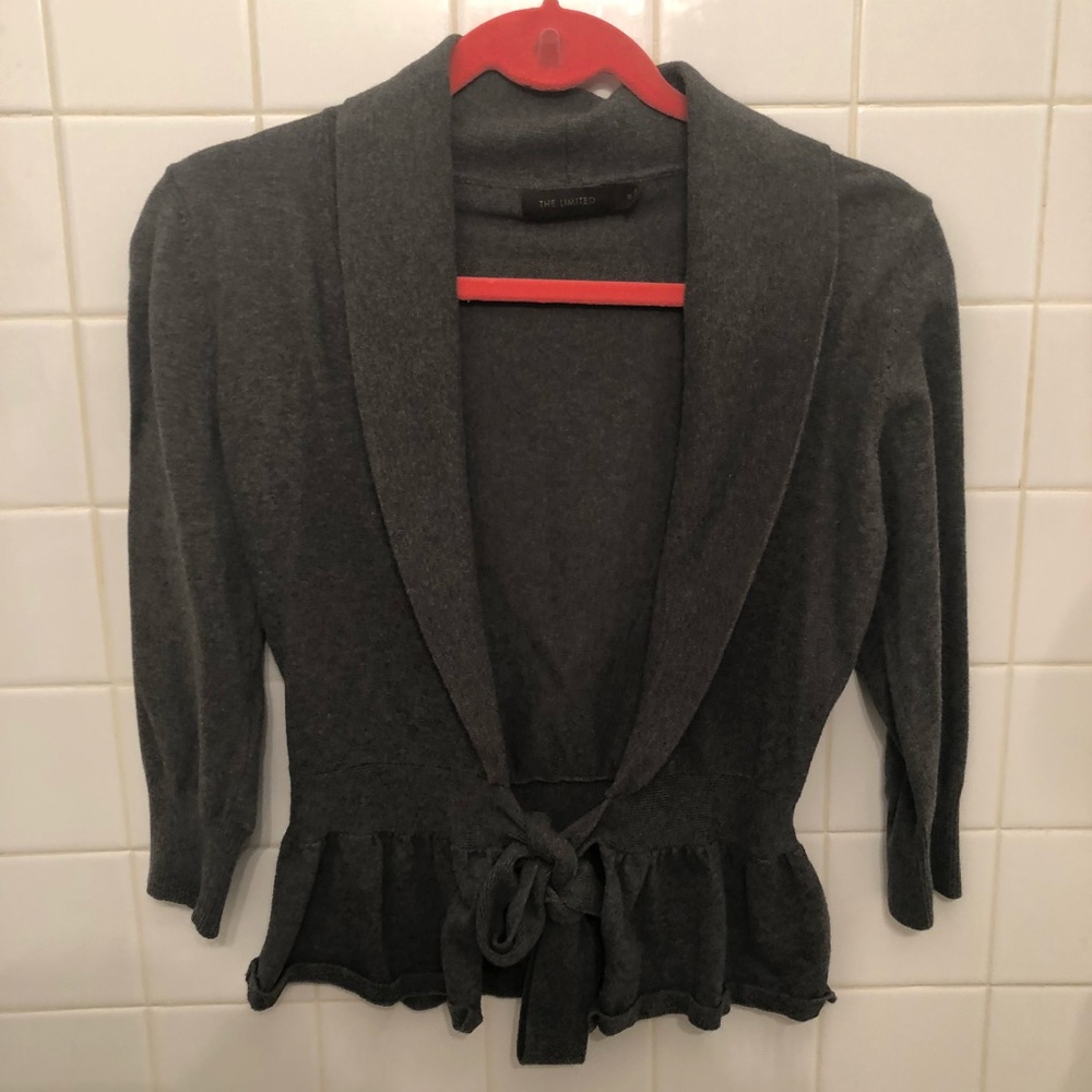 THE LIMITED | elbow length tie-up sweater